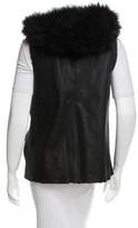 Thumbnail for your product : Oscar de la Renta Fur Hooded Vest
