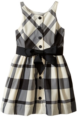 Polo Ralph Lauren Kids Poly Taffeta Plaid Fit and Flare Dress (Toddler)