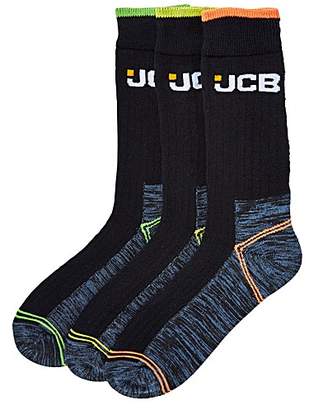 JCB Pack of 3 High Vis Boot Socks