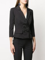 Thumbnail for your product : Elisabetta Franchi Fitted Cropped Sleeve Blazer