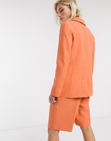 Thumbnail for your product : Topshop blazer co-ord in apricot