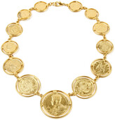 Thumbnail for your product : Ben-Amun Gold Coin Statement Necklace