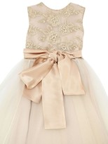 Thumbnail for your product : Rhea Costa Embroidered Stretch Tulle Party Dress