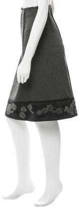 Marni Embellished Wool Skirt