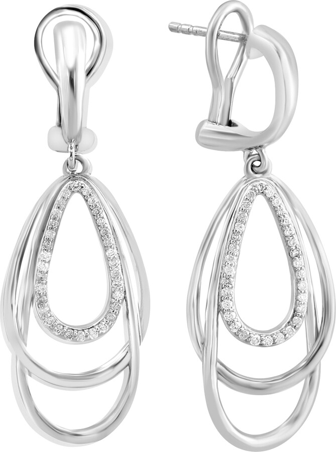 Effy Diamond Layered Drop Earrings - 0.38ct.