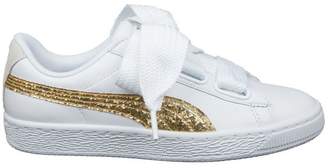 Puma Sneakers Basket Heart In White Leather