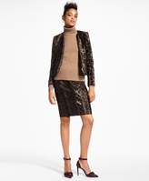 Thumbnail for your product : Brooks Brothers Leopard-Print Velvet Jacket
