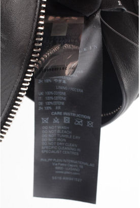 Philipp Plein Black Leather Embellished Mini Backpack