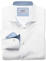 Thumbnail for your product : Charles Tyrwhitt White business casual classic fit shirt