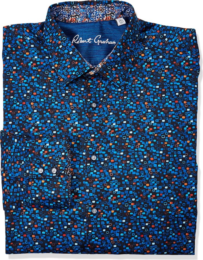 Robert Graham Tareck S/S Pattern Woven Shirt Big Fit 