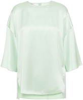 Thumbnail for your product : Vince Silk-satin Crepe Top