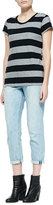 Thumbnail for your product : Rag and Bone 3856 rag & bone/JEAN Oldmans Light-Wash Cropped Boyfriend Jeans