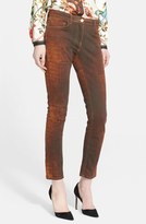 Thumbnail for your product : Etro Reptile Print Skinny Jeans