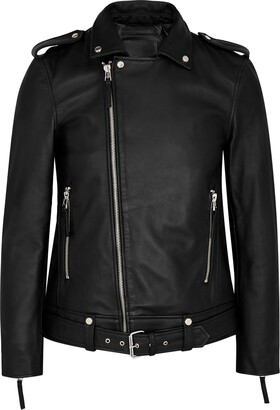 Boda Skins Voyager Black Leather Biker Jacket - ShopStyle