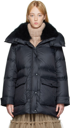 Army by Yves Salomon Yves Salomon - Army Black Quilted Down Coat