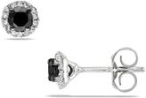 Thumbnail for your product : Julie Leah 1/2 CT TDW Black and White Diamond Sterling Silver Stud Earrings