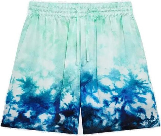 Casablanca Surf Lotus Satin Shorts