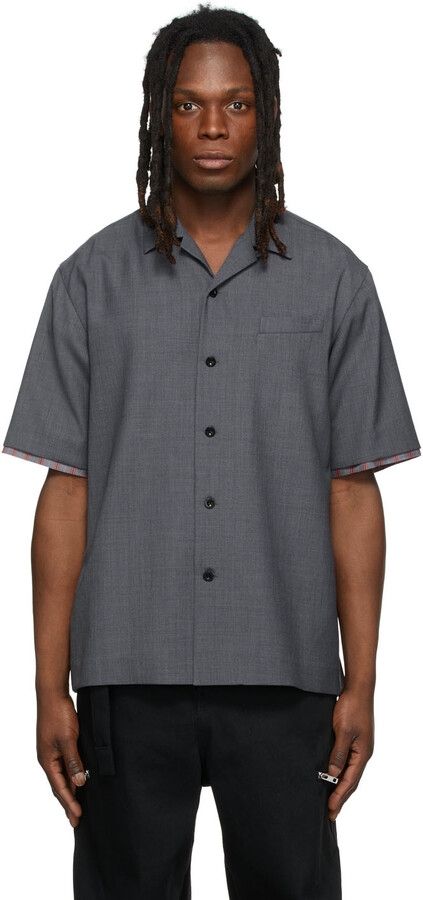 Sacai Men's Short Sleeve Shirts | Shop the world's largest 
