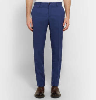 Etro Slim-Fit Wool and Cotton-Blend Twill Trousers