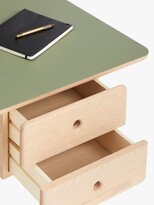 Thumbnail for your product : John Lewis & Partners X Frame Desk, Natural/Green