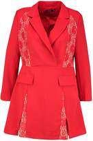 Thumbnail for your product : boohoo Plus Lace Panel Blazer Dress