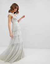 Thumbnail for your product : Needle & Thread Tiered Scattered Sequin Gown