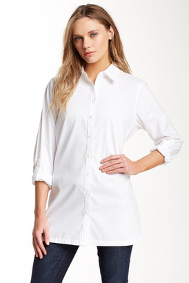 Foxcroft Long Sleeve Shaped Solid Tunic