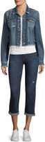 Thumbnail for your product : Paige Brigitte Mid-Rise Straight-Leg Ankle Jeans