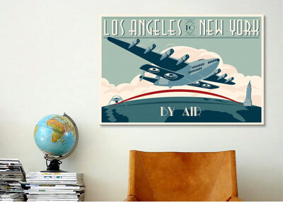 'La to Ny Zazzle #2' Graphic Art on Canvas