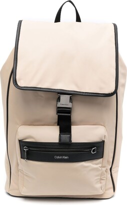 Calvin Klein Logo-Lettering Recycled Backpack