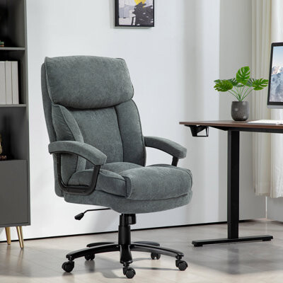 Latitude Run Big And Tall Office Chair, Heavy Duty High Back Desk Chair With Swivel Wheels