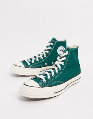 mens green converse trainers