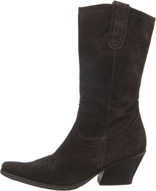 Joseph Suede Western Boots - ShopStyle
