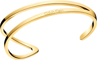 Calvin Klein Outline gold-tone stainless steel bangle bracelet
