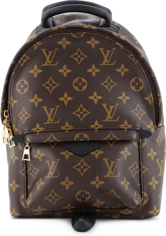 Louis Vuitton Palm Springs Backpack Airline Leather with Monogram Canvas PM  - ShopStyle