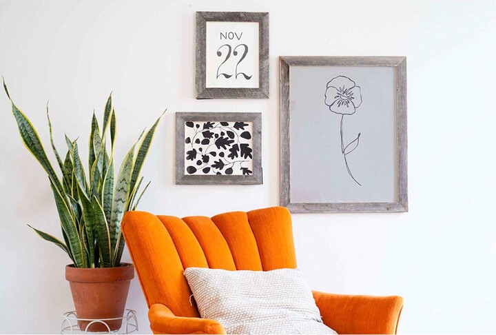 Etsy Barnwoodusa Rustic Farmhouse Standard Series Reclaimed Wood Picture Frame With 1 1/2" Molding, 7 Colors & 31