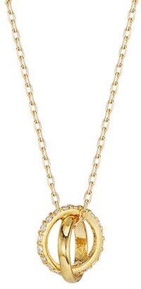 Shashi 18K Gold-plated Cubic Zirconia Promises Necklace