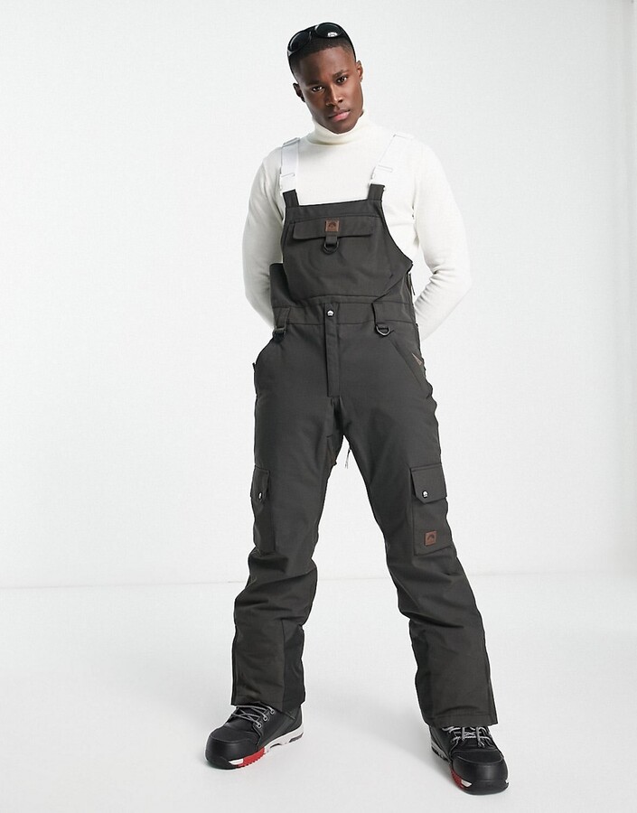 Old School Ski OOSC Yeh Man ski bib in black ShopStyle Chinos & Khakis