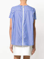 Thumbnail for your product : Sacai rear zip pinstriped shirt