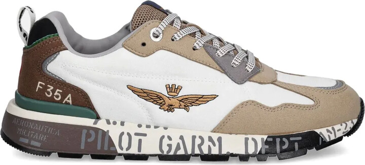 Aeronautica Militare Embroidered Sneakers