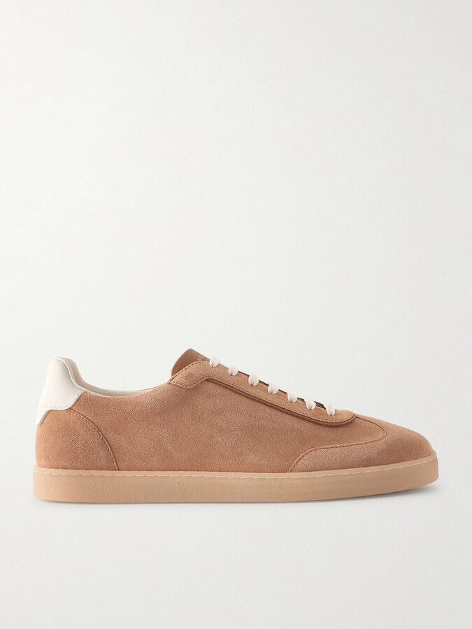 Brunello Cucinelli Coda di Rondine Suede Sneakers