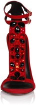 Thumbnail for your product : Little Mistress Footwear Red/Multi Stone T-bar Heel