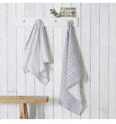 The White Company Set of 2 Heart Print Tea Towels