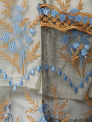 Comme Des Garçons Pre-Owned Sheer Embroidered Dress