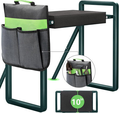 Arlmont & Co. Garden Kneeler and Seat Heavy Duty,Foldable Gardening Stool with Anti-Tipping