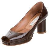 Thumbnail for your product : Diana Broussard Patent Leather Peep-Toe Pumps