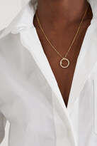 Thumbnail for your product : State Property George 18-karat Gold, Diamond And Onyx Necklace - One size