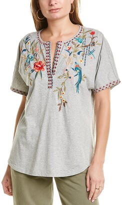 johnny was ariel cropped blouse