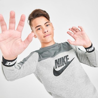 Nike Boys' Sportswear Hybrid Fleece Crewneck Sweatshirt - ShopStyle