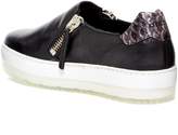 Thumbnail for your product : Diesel Andyes Snake Embossed Leather Zip-On Sneaker